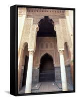 Zellij (Mosaic Tilework) at the Saddian Tombs, Morocco-Merrill Images-Framed Stretched Canvas