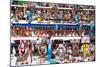 Zelyony Bazar (Green Market), Meat Market, Almaty, Kazakhstan, Central Asia, Asia-G&M Therin-Weise-Mounted Photographic Print