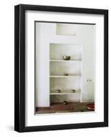 Zen Ambiance Instilled into an Old Farm House Conversion Now a Residence, Amber, Near Jaipur, India-John Henry Claude Wilson-Framed Photographic Print