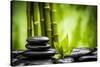 Zen Basalt Stones and Bamboo-scorpp-Stretched Canvas