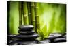 Zen Basalt Stones and Bamboo-scorpp-Stretched Canvas