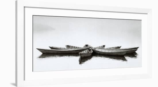 Zen Boats-null-Framed Art Print