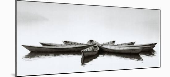 Zen Boats-null-Mounted Art Print