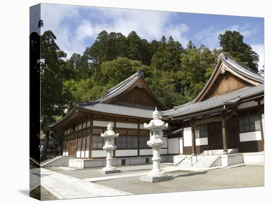 Zen Buddhist Temple of Zenpo-Ji, Tsuruoka, Yamagata-Ken, Northwestern Honshu, Japan-Tony Waltham-Stretched Canvas