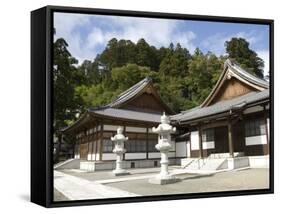 Zen Buddhist Temple of Zenpo-Ji, Tsuruoka, Yamagata-Ken, Northwestern Honshu, Japan-Tony Waltham-Framed Stretched Canvas