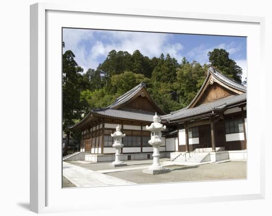 Zen Buddhist Temple of Zenpo-Ji, Tsuruoka, Yamagata-Ken, Northwestern Honshu, Japan-Tony Waltham-Framed Photographic Print