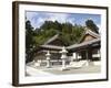 Zen Buddhist Temple of Zenpo-Ji, Tsuruoka, Yamagata-Ken, Northwestern Honshu, Japan-Tony Waltham-Framed Photographic Print