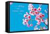 Zen - Cherry Blossom-Trends International-Framed Stretched Canvas