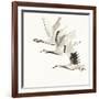 Zen Cranes II Warm-Chris Paschke-Framed Art Print