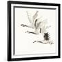Zen Cranes II Warm-Chris Paschke-Framed Art Print