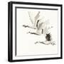 Zen Cranes II Warm-Chris Paschke-Framed Art Print