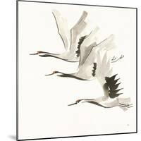 Zen Cranes II Warm-Chris Paschke-Mounted Art Print