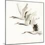Zen Cranes II Warm-Chris Paschke-Mounted Art Print