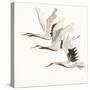 Zen Cranes II Warm-Chris Paschke-Stretched Canvas