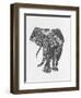 Zen Elephant.tiff-Nicky Kumar-Framed Giclee Print