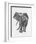 Zen Elephant.tiff-Nicky Kumar-Framed Giclee Print