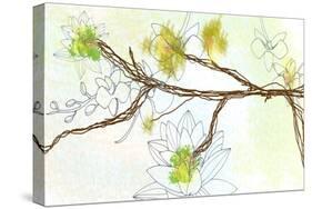 Zen Floral Panel 1-Jan Weiss-Stretched Canvas