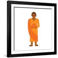 Zen from Yangon-Tosh-Framed Art Print