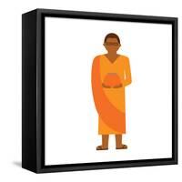 Zen from Yangon-Tosh-Framed Stretched Canvas