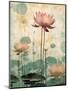 Zen-ful Lotus Flowers 5-null-Mounted Art Print