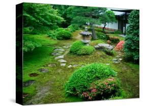 Zen Garden, Kyoto, Japan-Shin Terada-Stretched Canvas