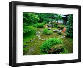 Zen Garden, Kyoto, Japan-Shin Terada-Framed Photographic Print