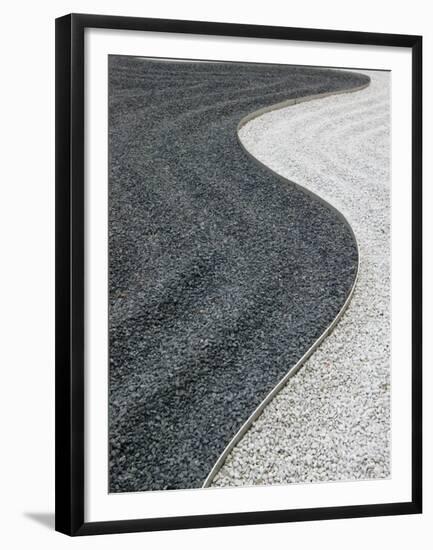 Zen Garden, Le Marais, Paris, France-Walter Bibikow-Framed Premium Photographic Print