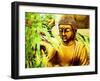 ZEN GARDEN-Ricki Mountain-Framed Art Print