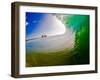 Zen-In water photograph of a heaving Pitching Wave, Hawaii-Mark A Johnson-Framed Photographic Print