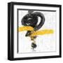 Zen in Yellow I-null-Framed Art Print