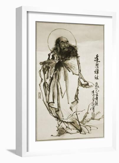 Zen Master, Damo-Lee Deng Sheng-Framed Giclee Print