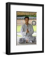 Zen meditation, Seoul, South Korea-Godong-Framed Photographic Print