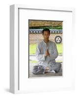 Zen meditation, Seoul, South Korea-Godong-Framed Photographic Print