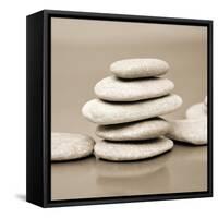 Zen Pebbles-null-Framed Stretched Canvas