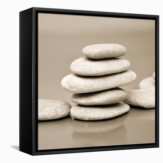 Zen Pebbles-null-Framed Stretched Canvas