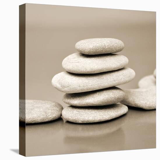 Zen Pebbles-null-Stretched Canvas