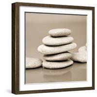 Zen Pebbles-null-Framed Photographic Print