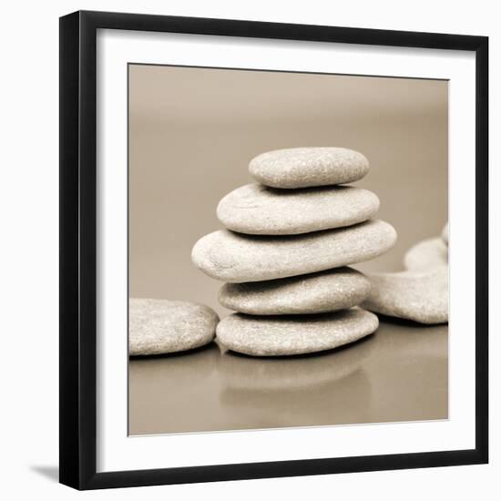 Zen Pebbles-null-Framed Photographic Print