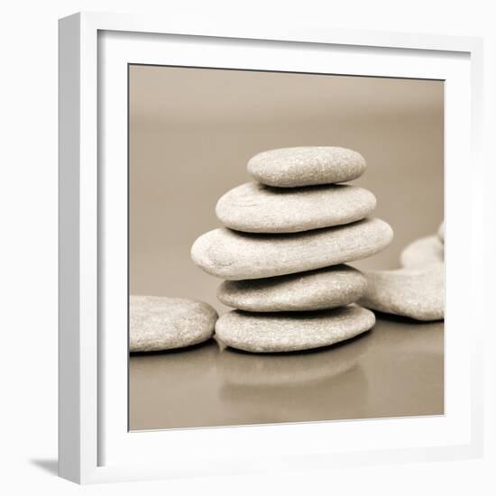 Zen Pebbles-null-Framed Photographic Print