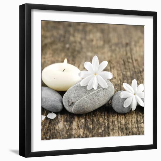 Zen Pebbles-null-Framed Photographic Print