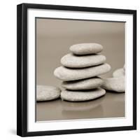 Zen Pebbles-null-Framed Photographic Print