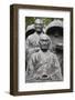 Zen pilgrim statue by Torao Yazaki, Vincennes, Val-de-Marne, France-Godong-Framed Photographic Print