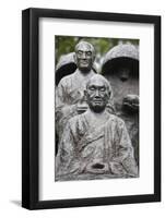 Zen pilgrim statue by Torao Yazaki, Vincennes, Val-de-Marne, France-Godong-Framed Photographic Print