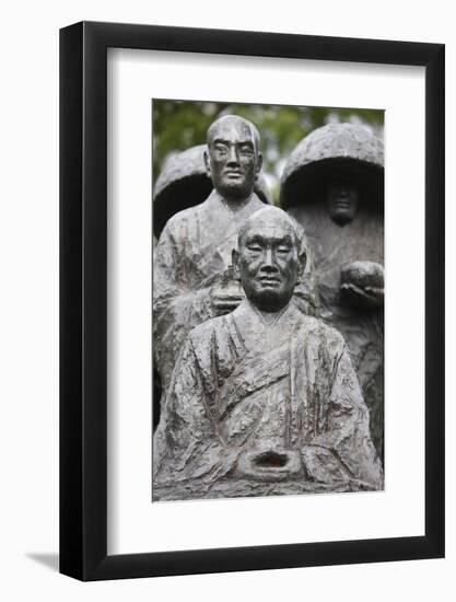 Zen pilgrim statue by Torao Yazaki, Vincennes, Val-de-Marne, France-Godong-Framed Photographic Print