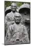 Zen pilgrim statue by Torao Yazaki, Vincennes, Val-de-Marne, France-Godong-Mounted Photographic Print