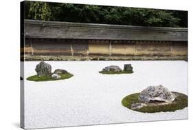 Zen Rock Garden in Ryoanji Temple, Kyoto, Japan-Sira Anamwong-Stretched Canvas