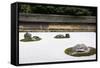 Zen Rock Garden in Ryoanji Temple, Kyoto, Japan-Sira Anamwong-Framed Stretched Canvas