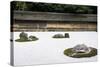 Zen Rock Garden in Ryoanji Temple, Kyoto, Japan-Sira Anamwong-Stretched Canvas