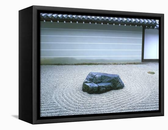 Zen Rock Garden, Japan-Rob Tilley-Framed Stretched Canvas