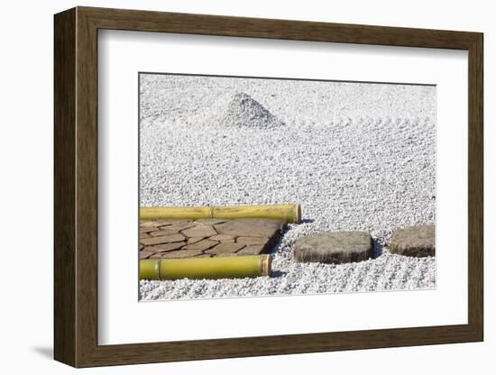 Zen Stone Path in a Japanese Garden-Torsakarin-Framed Photographic Print